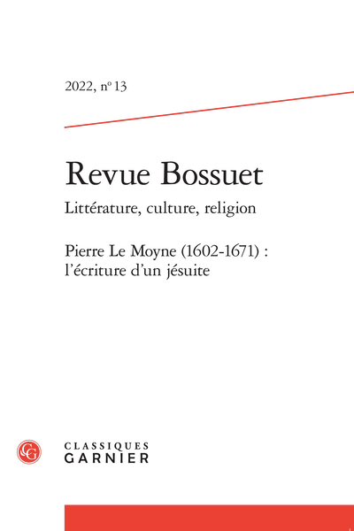 Revue Bossuet 2022, n° 13 : 