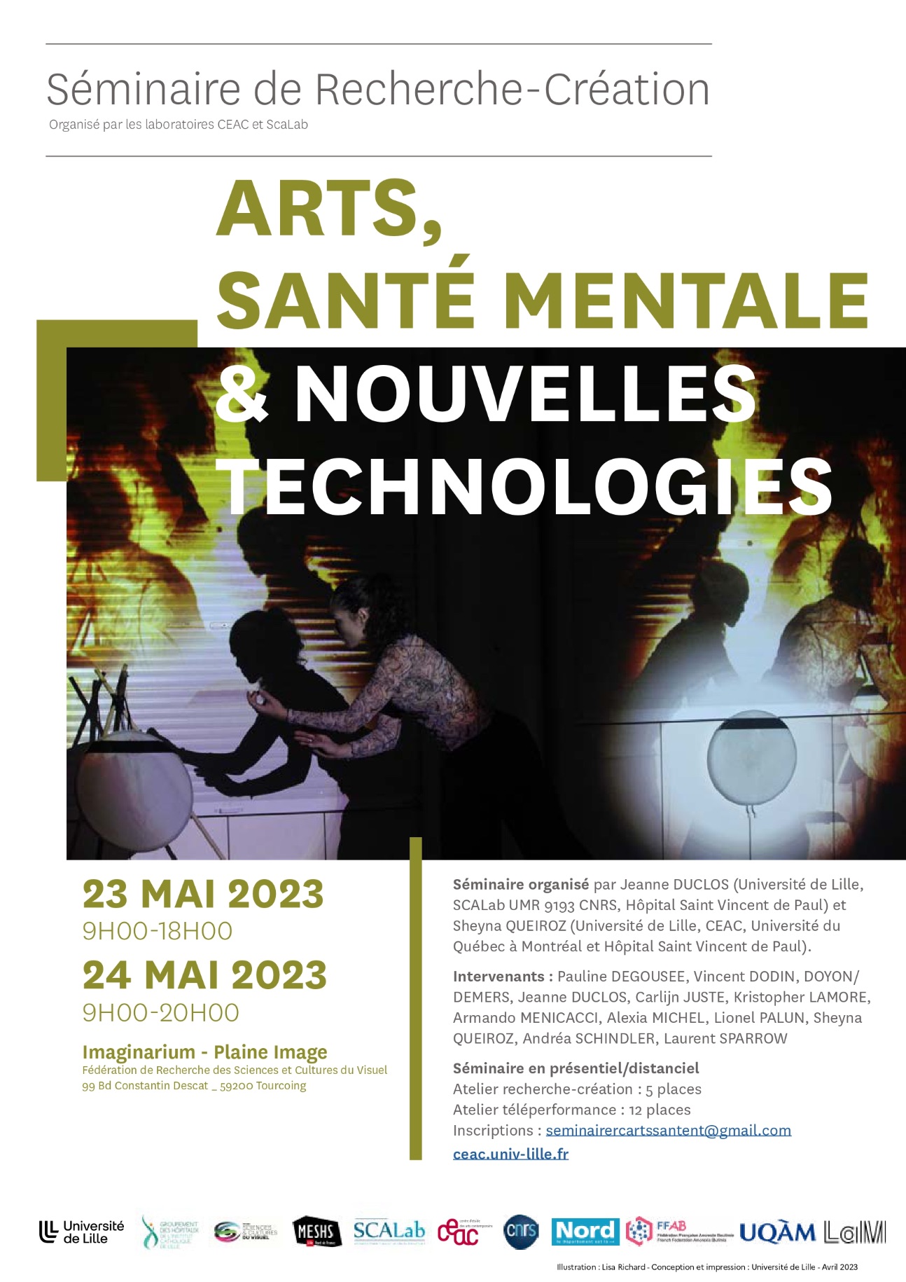 Séminaire de recherche-création “Arts, santé mentale & nouvelles technologies