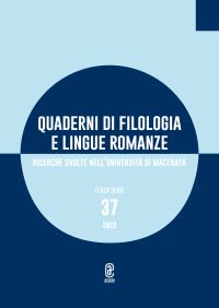 Quaderni di filologia e lingue romanze, n° 37