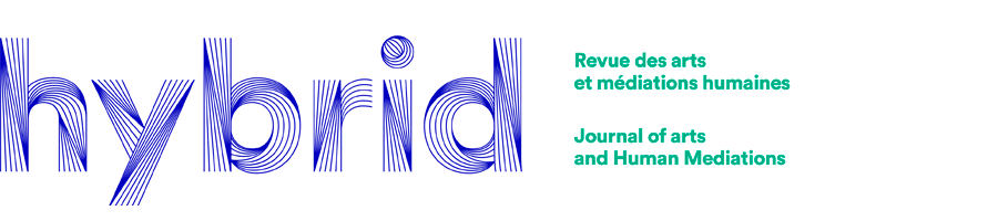 Hybrid 13 - revue bilingue et open access des arts et médiations humaines - parution mars 2025