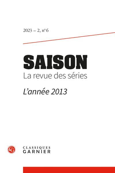 Saison. La revue des séries 2023 – 2, n° 6