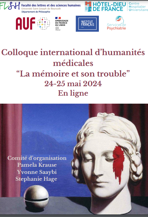 La mémoire et son trouble. Colloque international d’humanités médicales (en ligne)