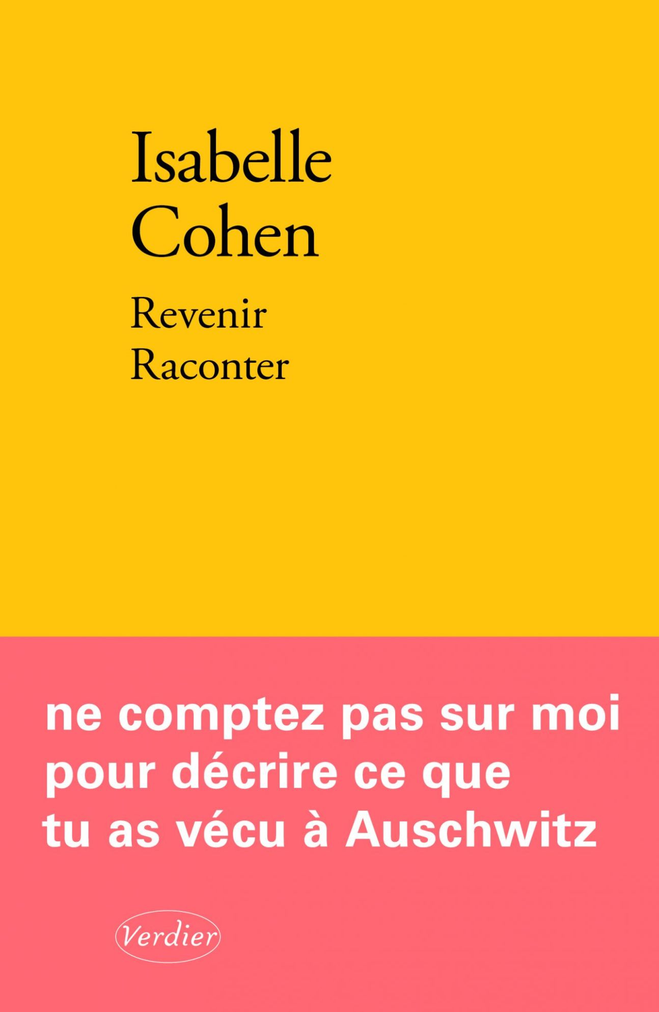 Isabelle Cohen, Revenir Raconter