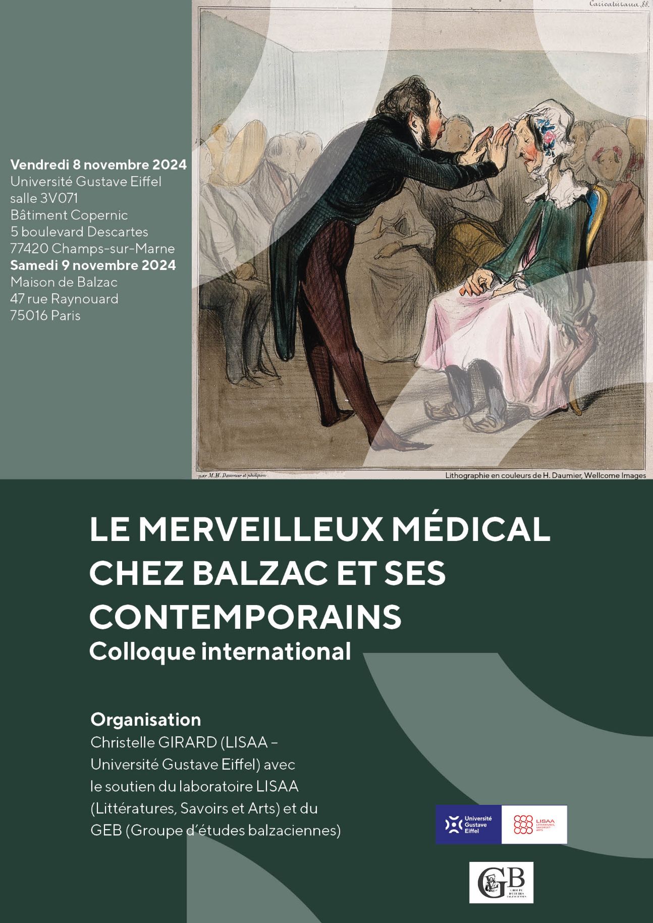 Le merveilleux médical chez Balzac et ses contemporains (Université Gustave Eiffel et La Maison de Balzac, Paris)