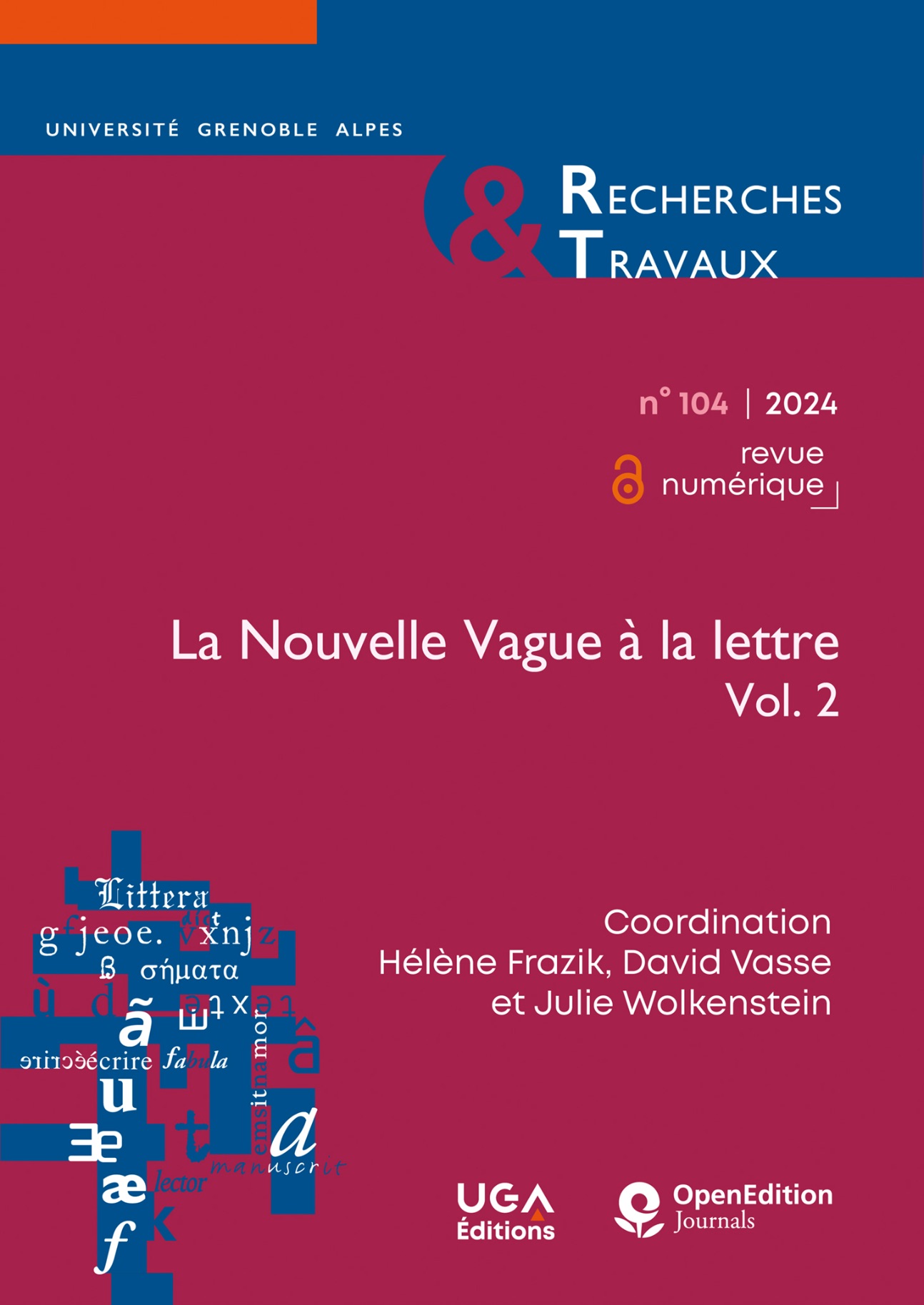 Recherches & Travaux, n° 104, 2024 : 