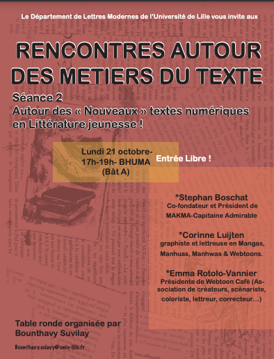 Rencontres autour des métiers du texte