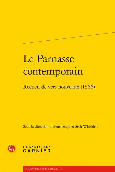 Le Parnasse contemporain. Recueil de vers nouveaux (1866)