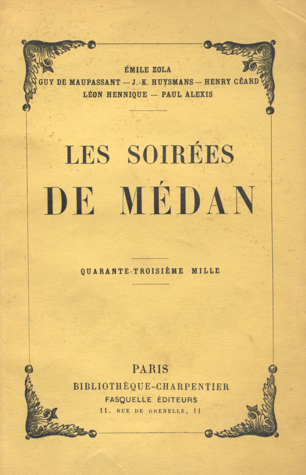 Invitation aux Soirées de Médan