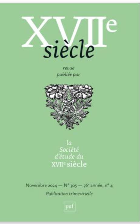 XVIIe Siècle, n° 305 : 