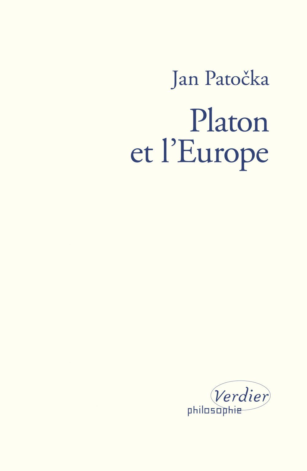 Jan Patočka, Platon et l’Europe