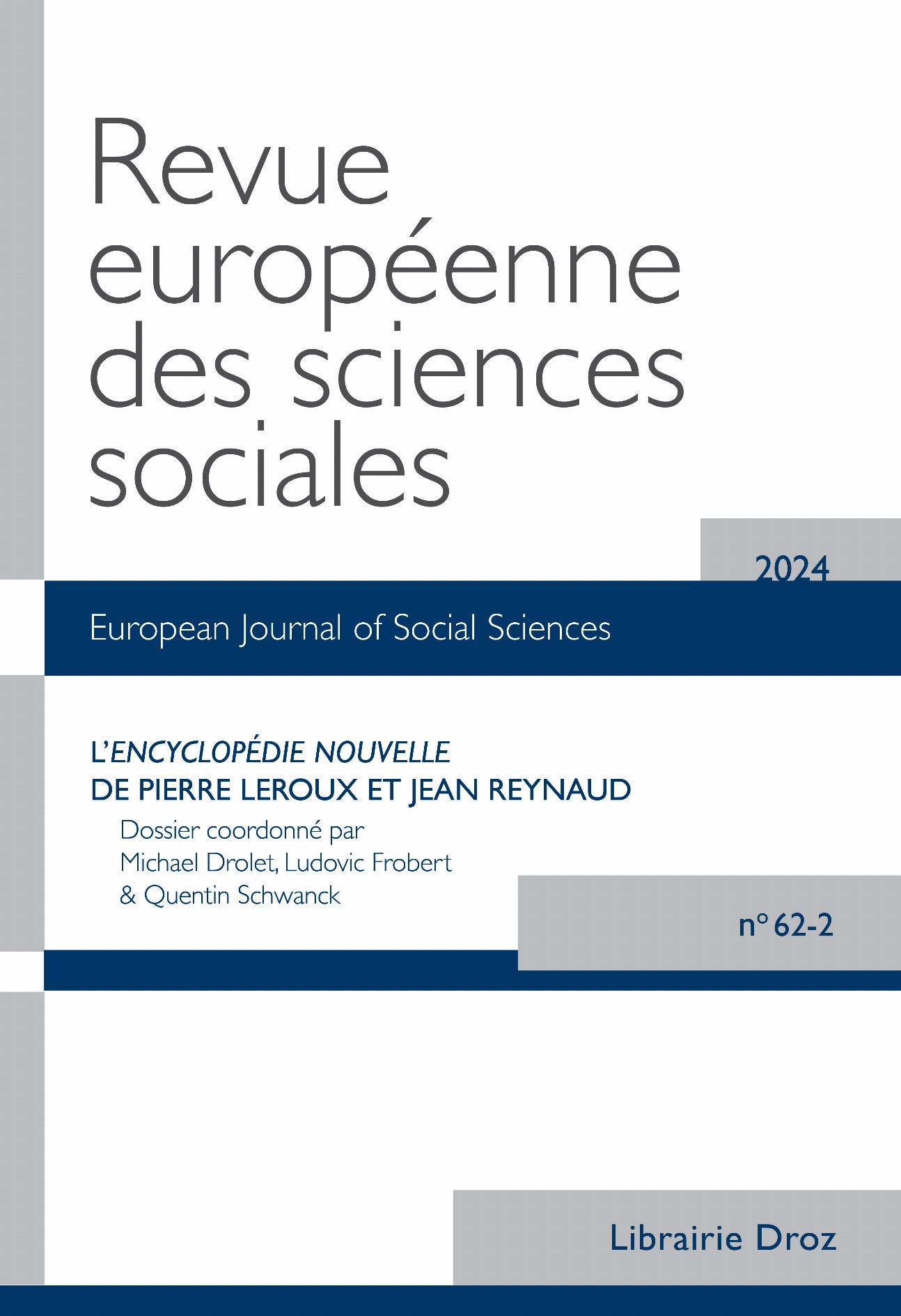 Revue européenne des sciences sociales, n° 62-2