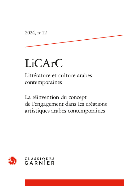 LiCArC Littérature et culture arabes contemporaines, n° 12 : 