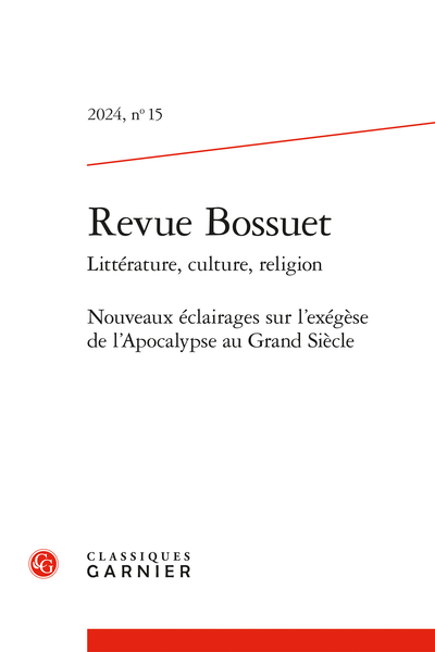 Revue Bossuet 2024, n° 15 : 