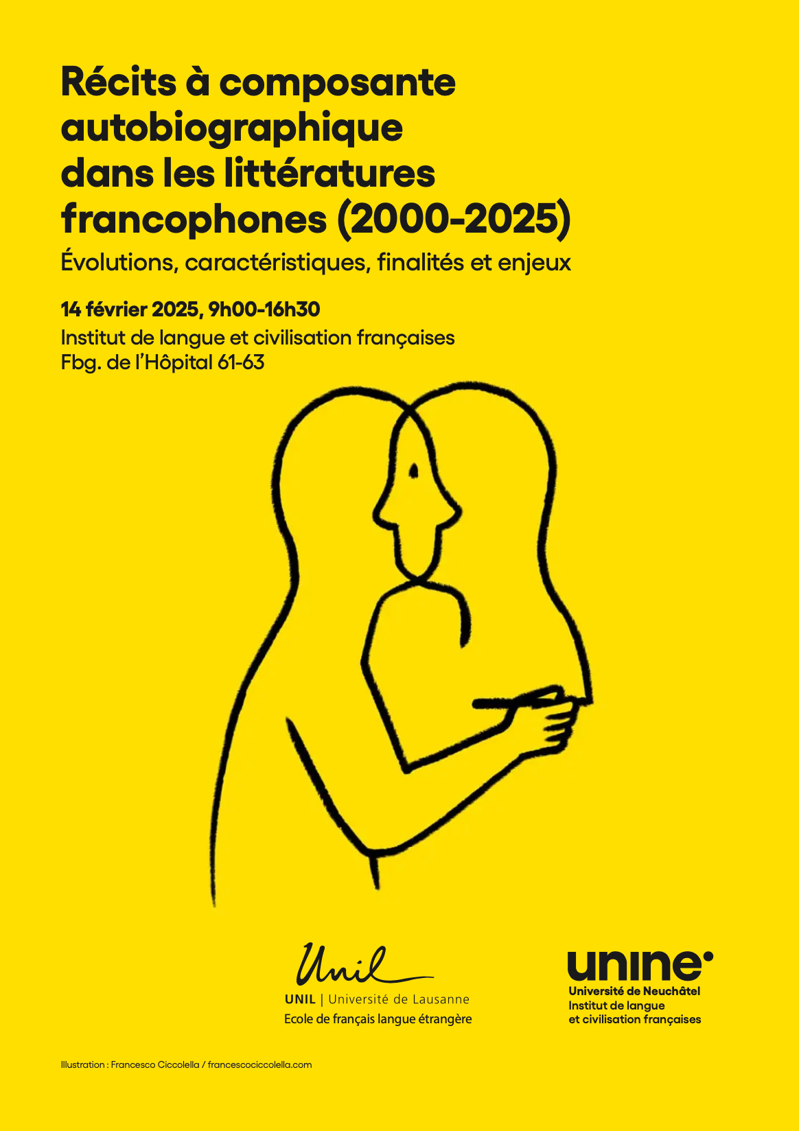 Récits à composante autobiographique dans les littératures francophones (2000-2025) (Neuchâtel)