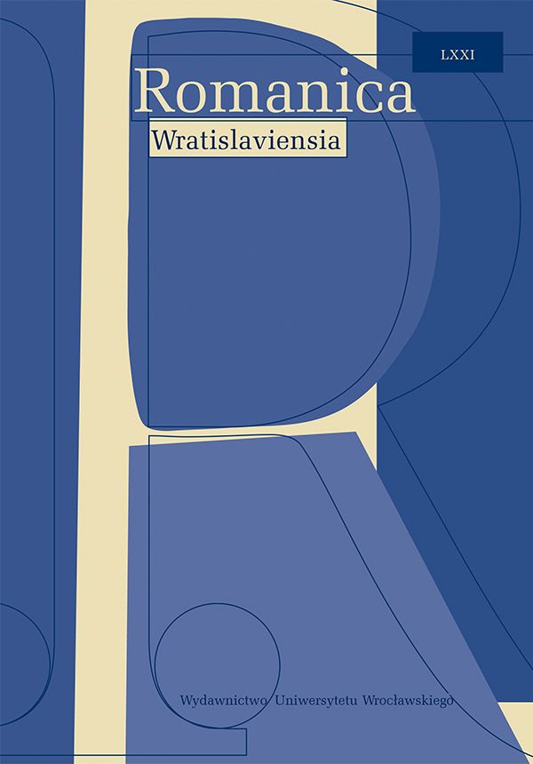 Romanica Wratislaviensia, n° 71 (2024) : 