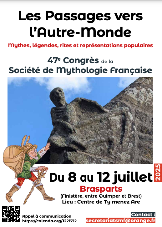 Les passages vers l’Autre-monde : mythes, légendes, rites et représentations populaires (Congrès 2025 de la Société française de Mythologie, Brasparts)