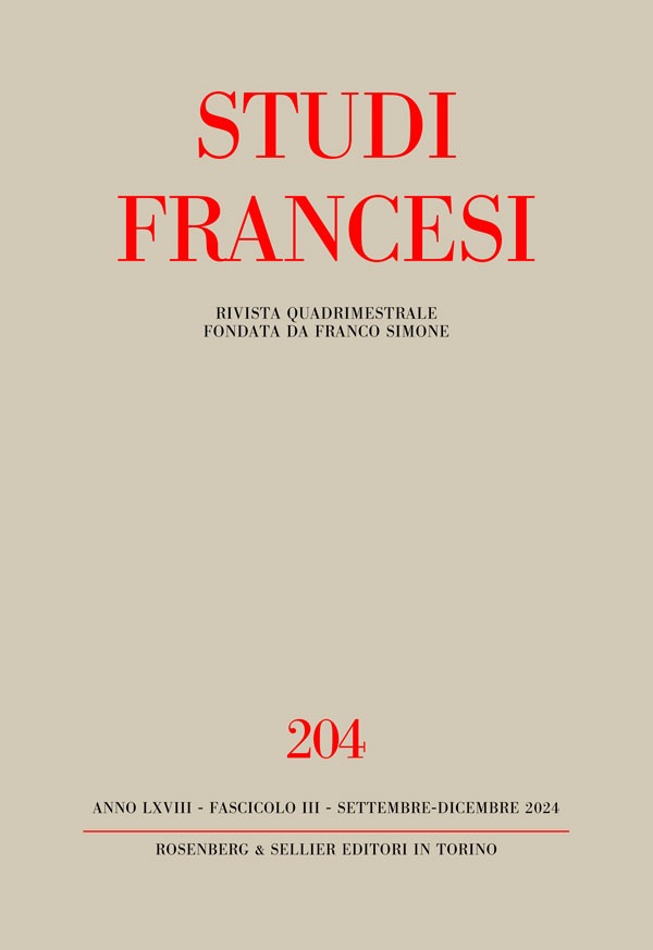 Studi francesi, n° 204