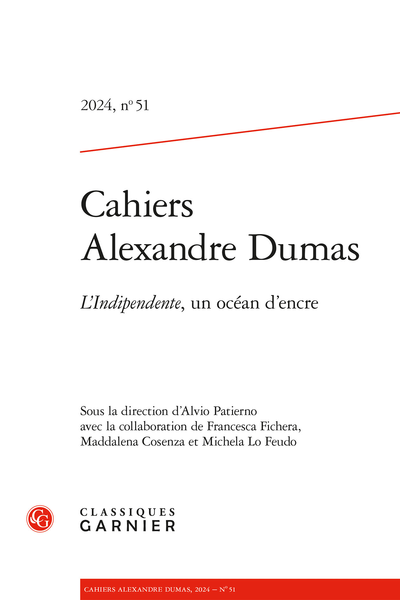 Cahiers Alexandre Dumas, n° 51 : L’Indipendente, un océan d’encre