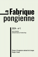 La fabrique pongienne, n° 1 : 